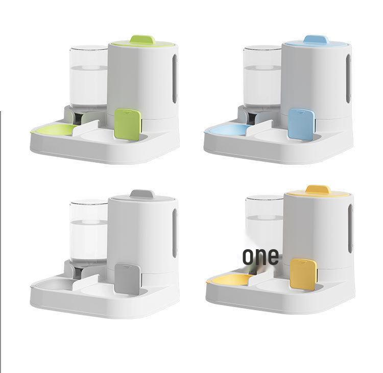 2-in-1 Pet Feeder & Waterer: Automatic Cat & Dog Food and Water Bowl