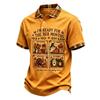 Men's Casual Short Sleeve T-Shirt with I M Letter Graphic Print for Everyday Wear
