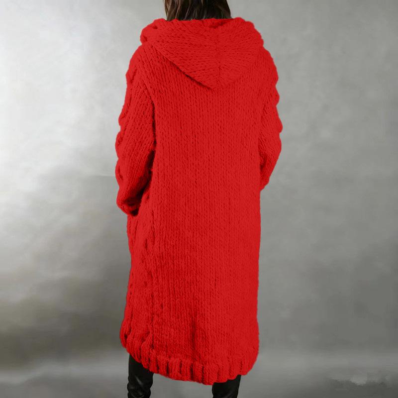 Europäischer & Amerikanischer Damen Plus Size Strickjacke Pullover Mantel - Neue Mode Strickwaren 2026
