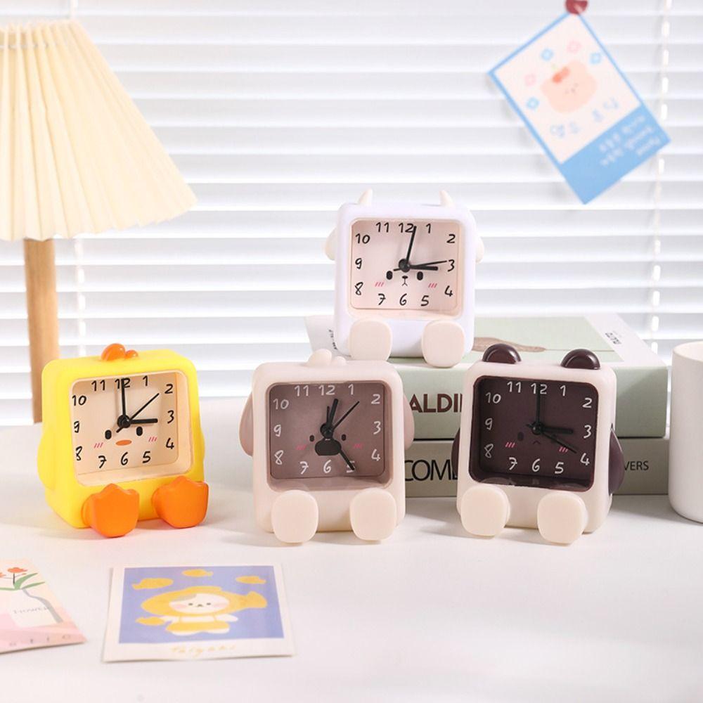 Anti-slip Cartoon Children's Alarm Clock Multi-functional Cell Phone Bracket  Desk Decor
