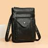 Women's Stylish Retro Crossbody Bag - Soft Leather, European & American Style, Small Shoulder Phone Bag