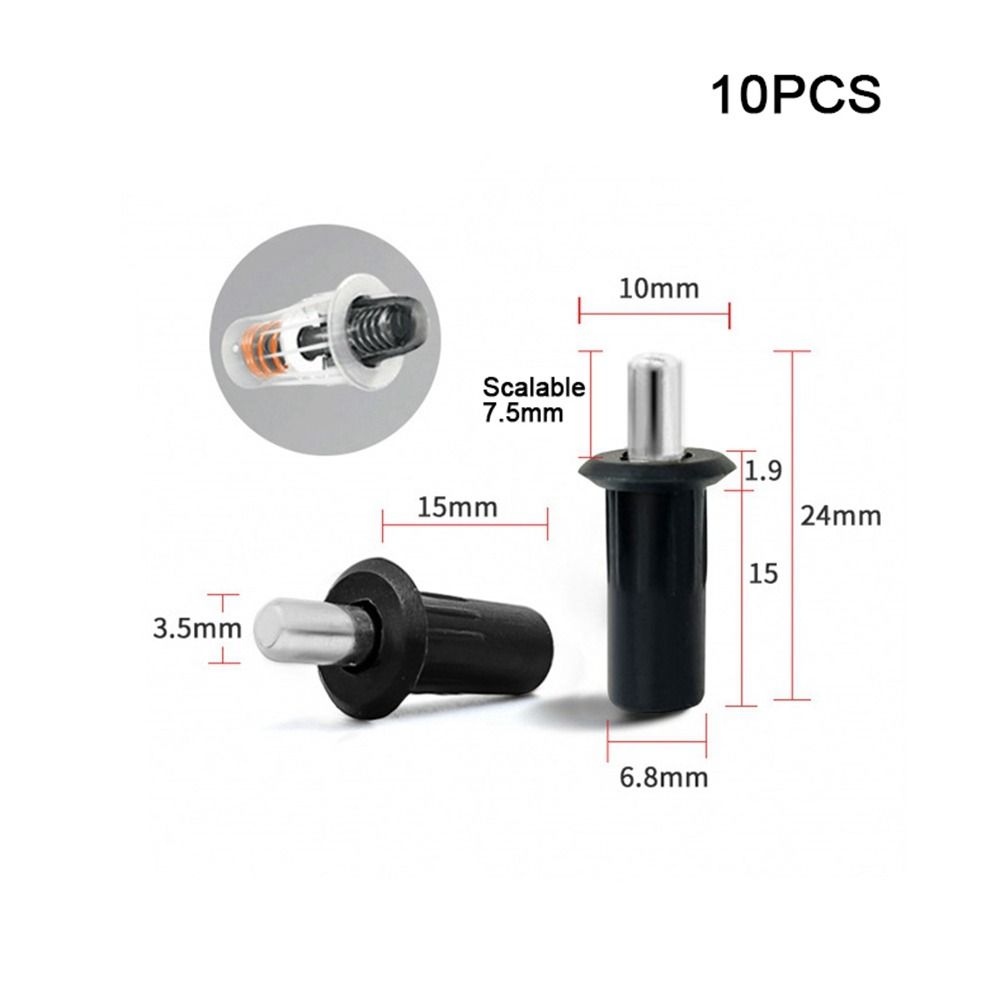 10PCS Plastic Door Spring Pin Telescopic Spring Axis New Telescopic Central Axis  Cabinet Door