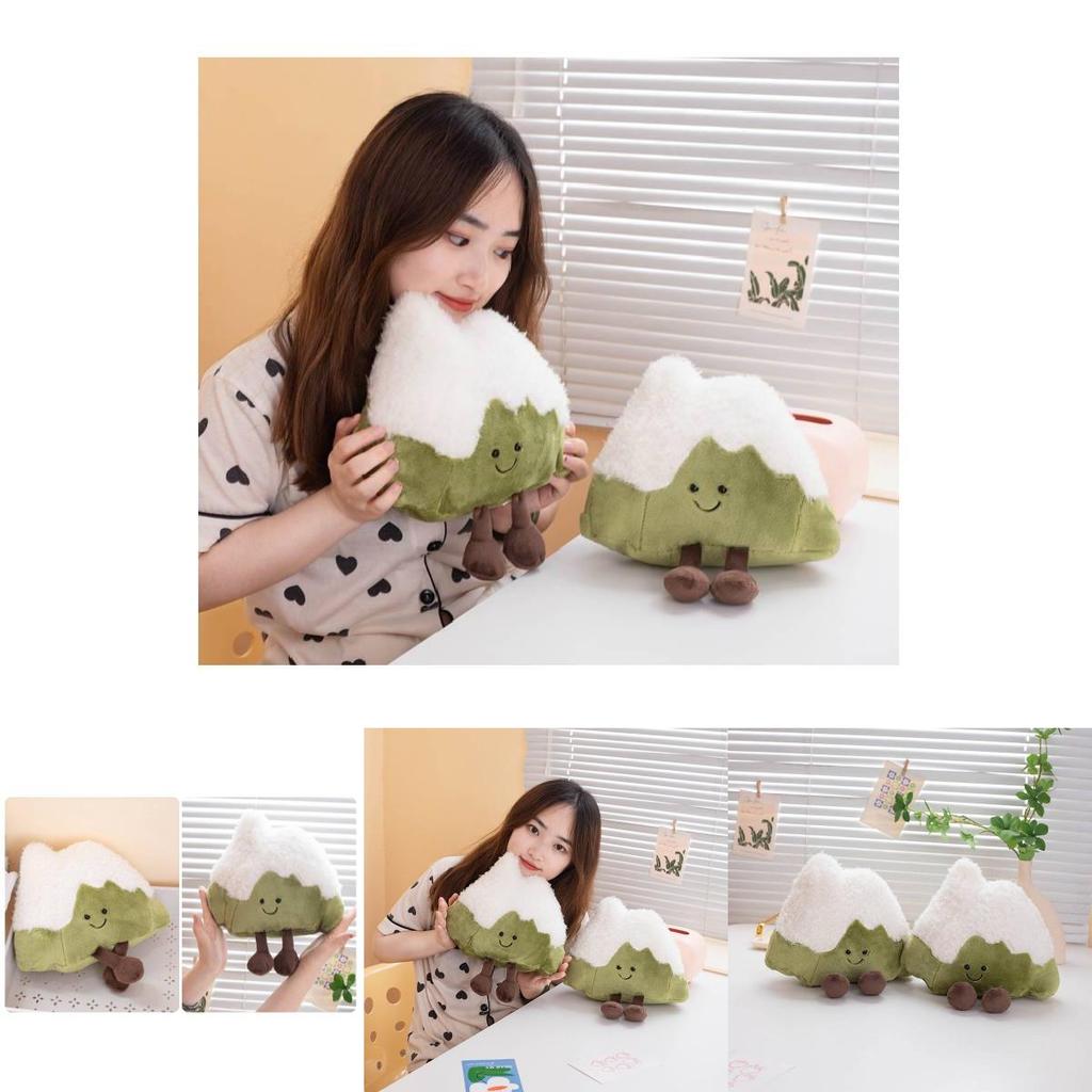 Entzückende Mini-Schneebedeckte Berg-Plüschpuppe Kuscheliges Weiches Spielzeug für Auto Heimdekoration Und Geschenke