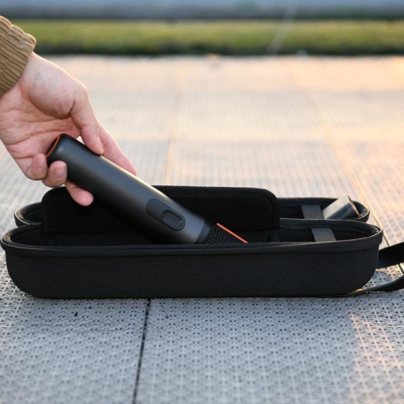 Portable EVA Case Carrying Storage Bag for Wireless Two Microphones Receiver for Travel Office Home, Case Only