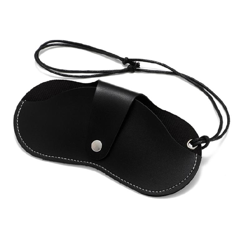 Everyday Use Neck Glasses Storage PU Leather Hanging Neck Glasses Clip for Busy Professionals And Adventurers
