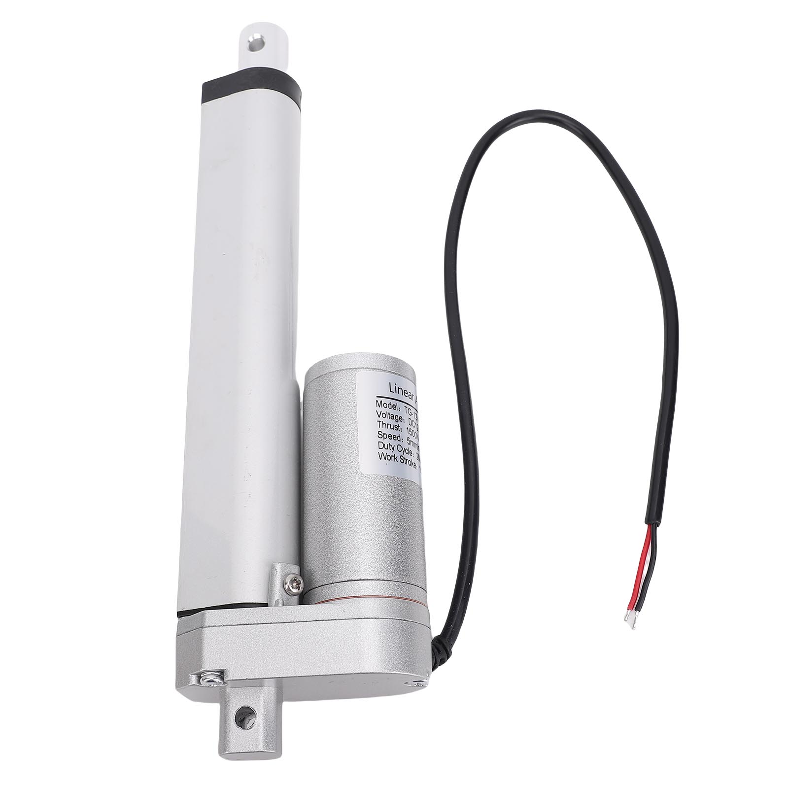 

12В постійного струму Потужний лінійний актуатор 6 дюймів Високошвидкісний 5 мм/с Привідний механізм 1500 Н 337 фунтів Ход Електричний актуатор з