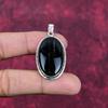 Black Tourmaline Rought Pendant, Gemstone 925 Solid Sterling Silver Jewelry Pendant, Handmade Jewelry Birthstone Pendant, Gift For Him