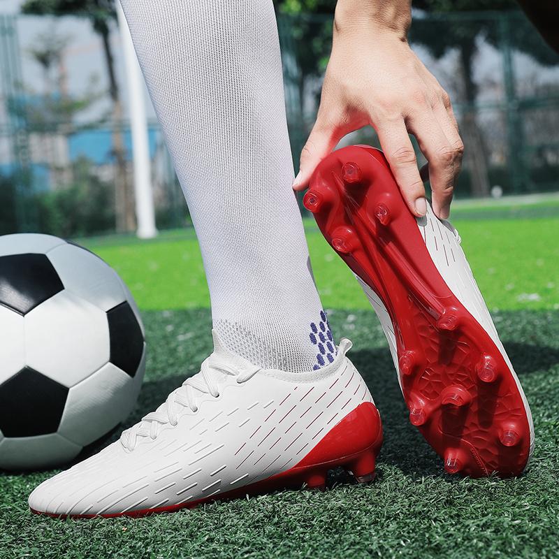 High Ankle Football Shoes for Men Spring Autumn Male Long Spikes for Outdoor Sports Training Sneakers