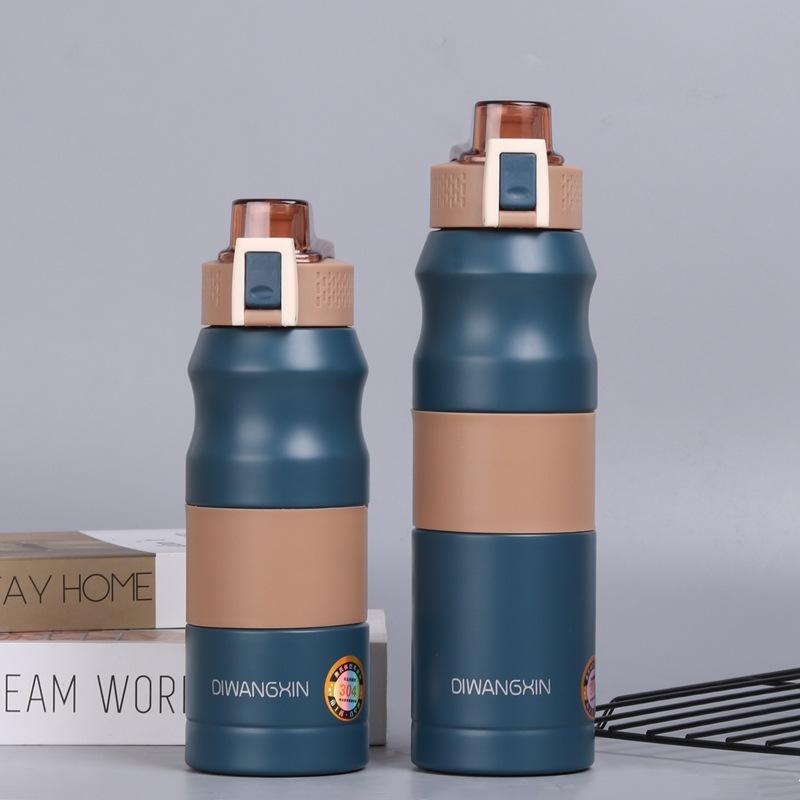 Big Cap Sports Vacuum Mug Stainless Outdoor Portable Travel Thermal Flask Straight Drink Mug Durable Best Durable Useful