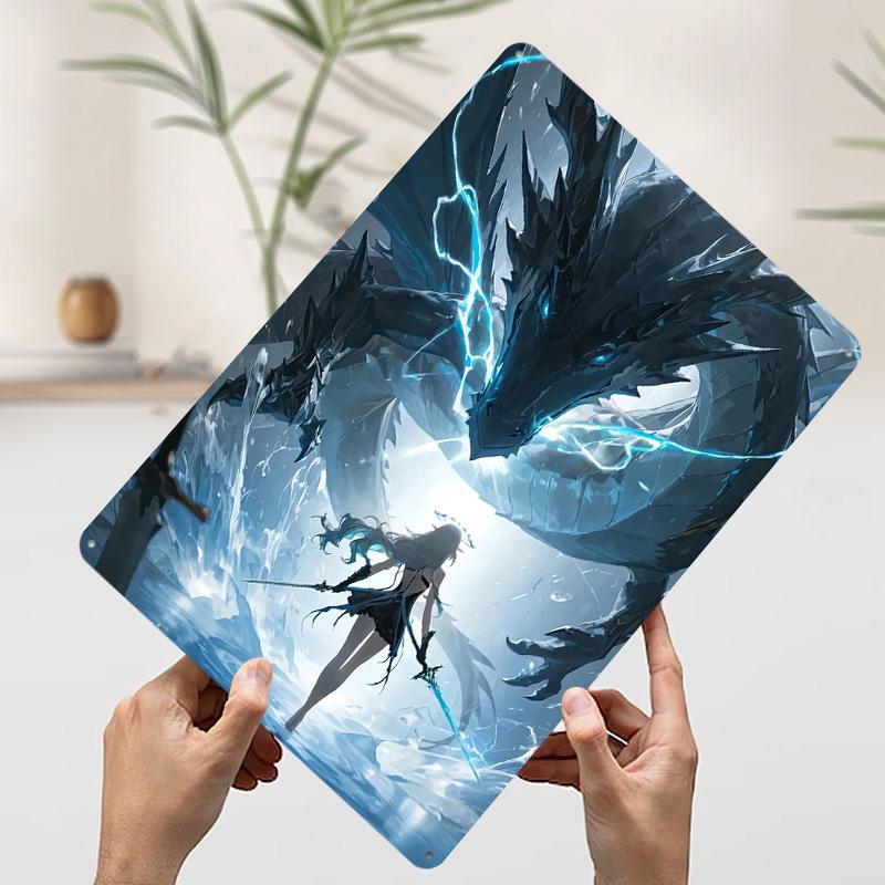 Whutering Waves Game Printed Poster Customized Wall Art Retro Vintage Metal Tin Signs for Room Home Decorations Bathroom Decor