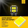 10Pcs AUXITO T10 Canbus LED Lights W5W 168 LED Bulbs No Error 2835 SMD 6000K White Car Interior Lighting Automotive Dome Lamp