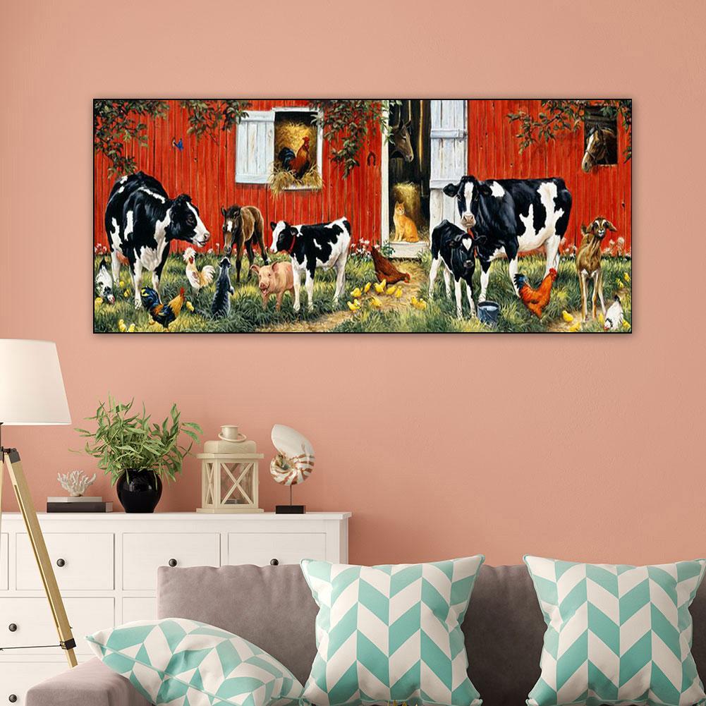 5D DIY Diamond Painting Kits Full Square Drill Cows Mosaic Picture Wall Decor Rhinestone Art Crafts Home Decoration Gift