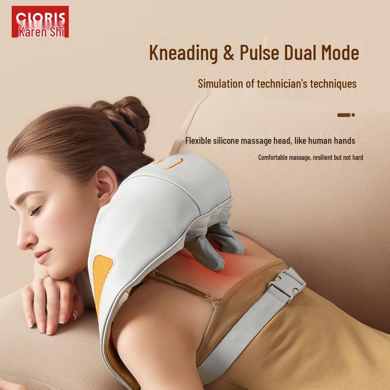 CLORIS Shoulder & Neck Massager with Heat and 3D Kneading