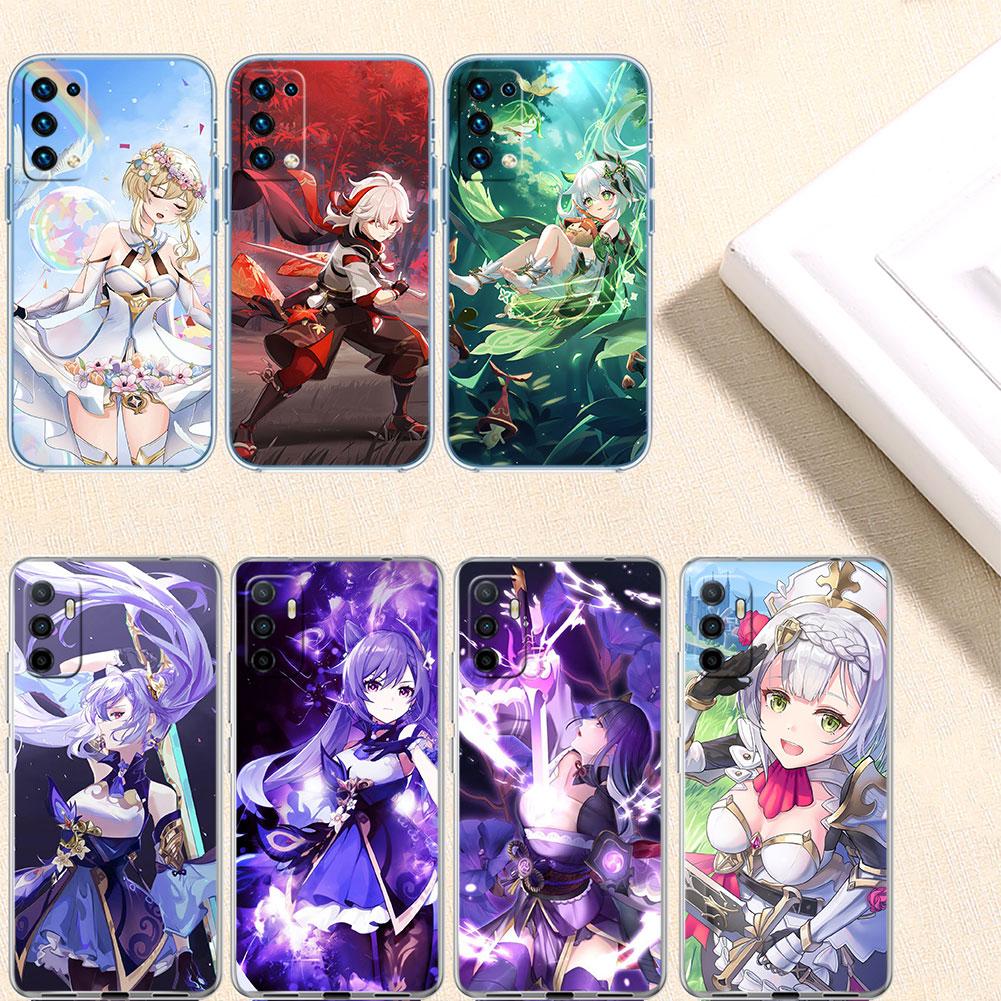 IK34 Genshin Impact Girl Case for Motorola E13 E15 E20 E22 E22I E22S E30 E32 E40 E7 E7I G Plus Power Play Stylus G22 G14