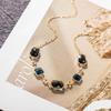 Women's Luxury Gemstone Necklace & Bracelet Set: Elegant and Versatile Design