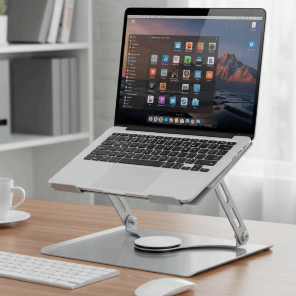 Foldable Cooling Fan Laptop Bracket 360 ° Rotatable Tablet Radiator Bracket  Office/Home Use