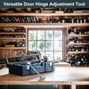 Doppelkopf-Scharnier-Spaltverstellschlüssel Türscharnier-Reparaturspanner Arbeitssparende Schraubenschlüssel für Zuhause Scharnierspalt-Reparatur Handwerkzeuge