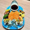 Shark Sushi Plate 3-in-1 Ceramic Dinner Plate with Sauce Bowl Chopstick Holder Food Microwave Safe Sushi Tray