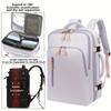Travel Backpack for Women Men, 15.6 Inch Laptop Backpack Carry On Flight Approved Large Capacity Weekender Overnight Bag, Waterp
