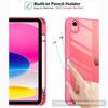 Y-Folding PU Leather Stand Case for IPad A16 11 10 12 Th Generation 11 10.9 Inch 2026 Auto Sleep Smart Clear Pencil Holder Cover