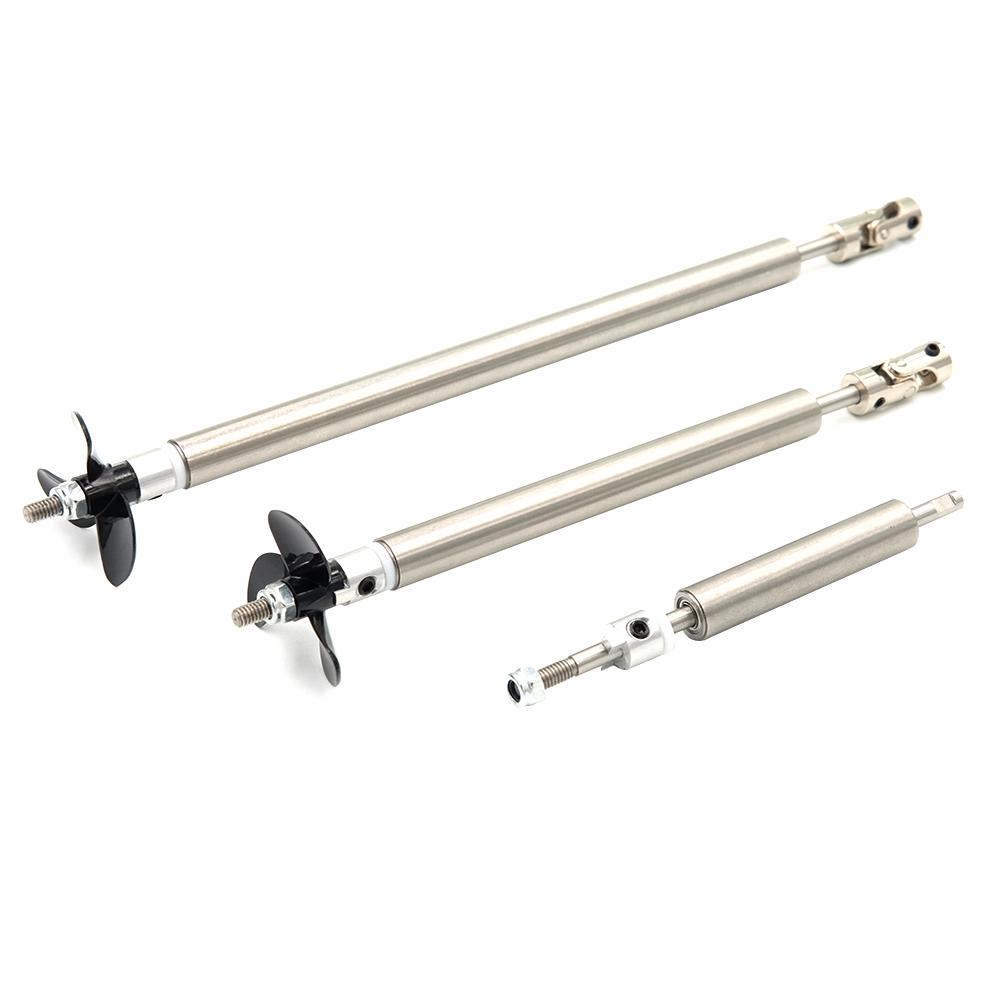 Rc Boat 4mm Boat Shaft Stainless Steel Drive Shaft Three Blades Screw Joint Stainless Steel Shaft Sleeve Prop