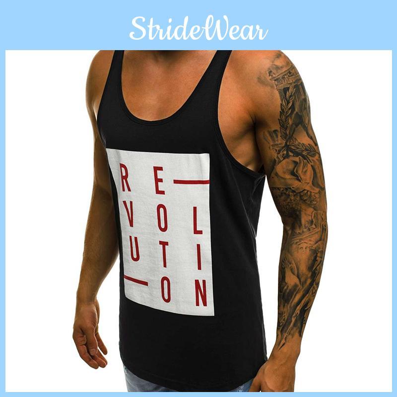 Premium Men's Casual Sleeveless Tank Tops With Square Neck Sports Undershirt