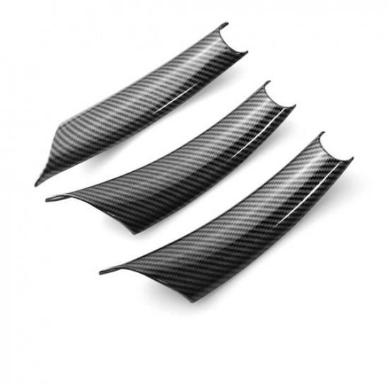 Set Carbon Fiber Look Car Interior Door Handle Cover For BMW X5 E70 2008-2013