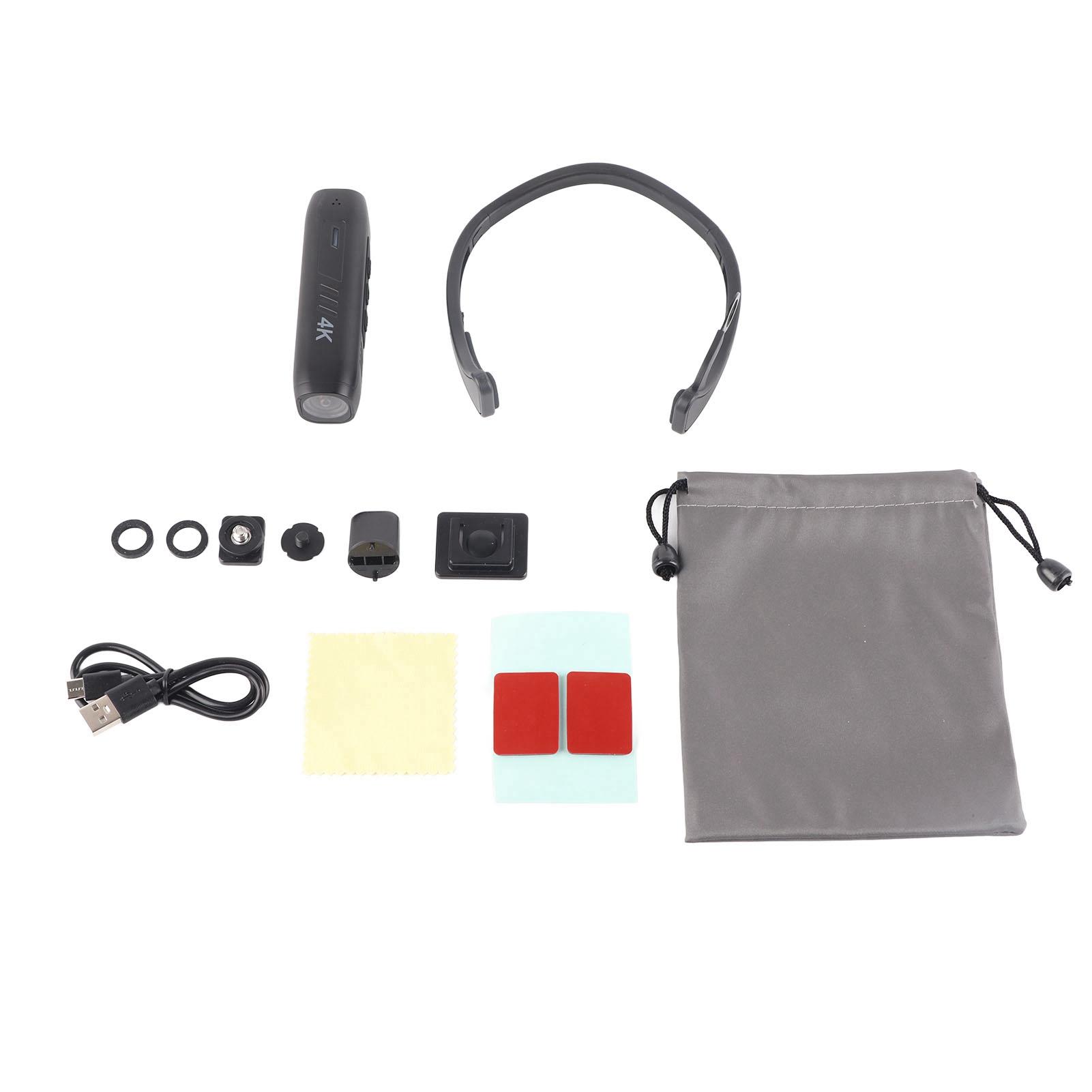 

AS05 4K Camcorder Multifunctional WiFi Hands Off Head Wearable Video Camera for Recording