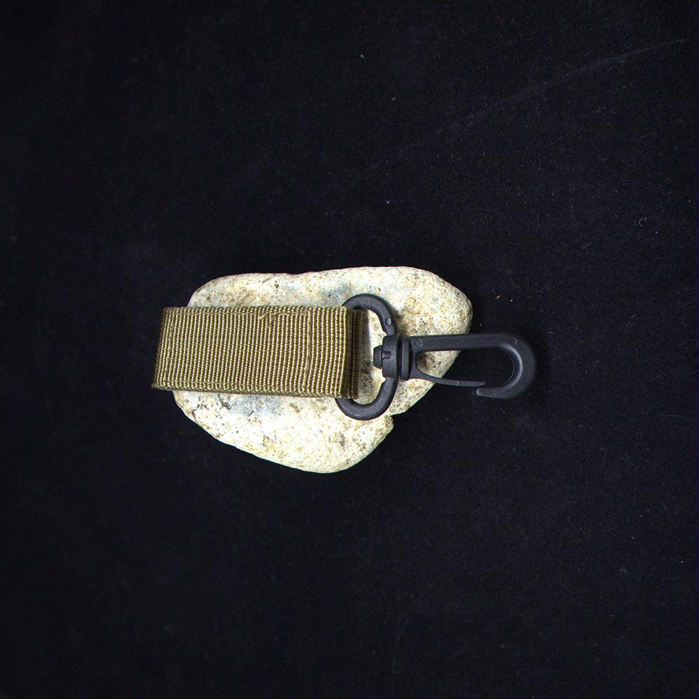Tactical Nylon Webbing Quick Release Keychain Hook for Outdoor Military Enthusiasts