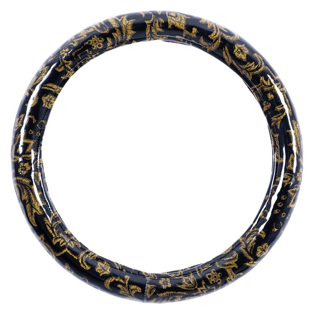 Miyabi Truck Truck Truck Kinkazan Extra Thick Steering Wheel Small (MIYABI) Supplies, Parts, Interior, Cover, Versailles, Black, (36-37cm), HC-VRSBK