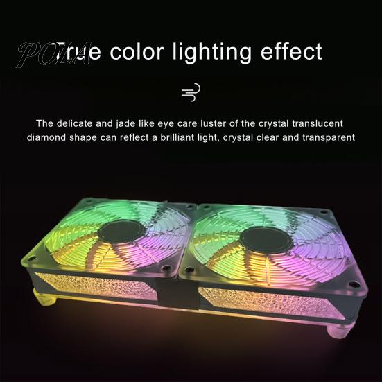Desktop Cooling Fan USB Computer Mini Single/Dual 1800RPM Mute Heat Dissipation Small Space CPU Cooler Accessories for Android TV Box Router SingleFan
