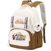Large Capacity Schoolbag with Shoulder Strap; Student Three-piece Pencil Case Set