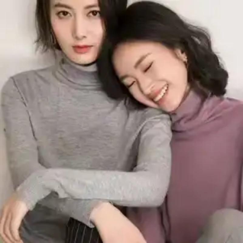 

Женский пуловер с высоким воротником, свободного кроя, с драпированным воротником, трикотажный, облегающий, универсальный, с длинным рукавом, свитер, новый осенне-зимний стиль L серый