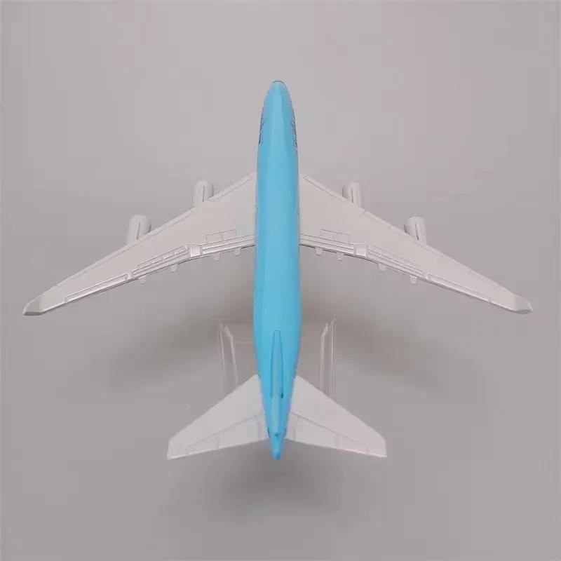 Alloy Metal Planes Aircraft Model Airplane Korea Air Airlines B747 Plane 16cm Display Diecast 747 With Stand Airplanes Decoratio