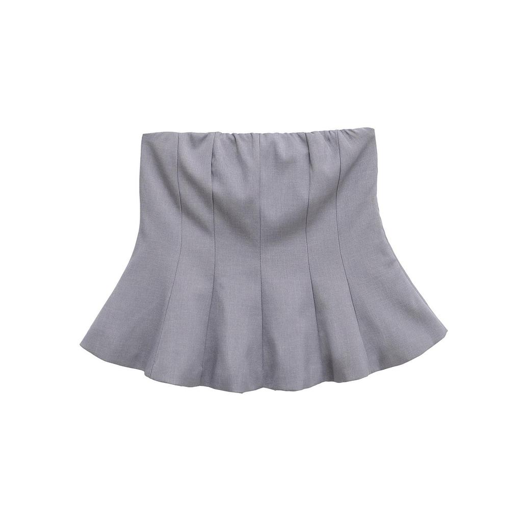 2025 Spring European & American Style Women's Strapless Top and Short Skirt