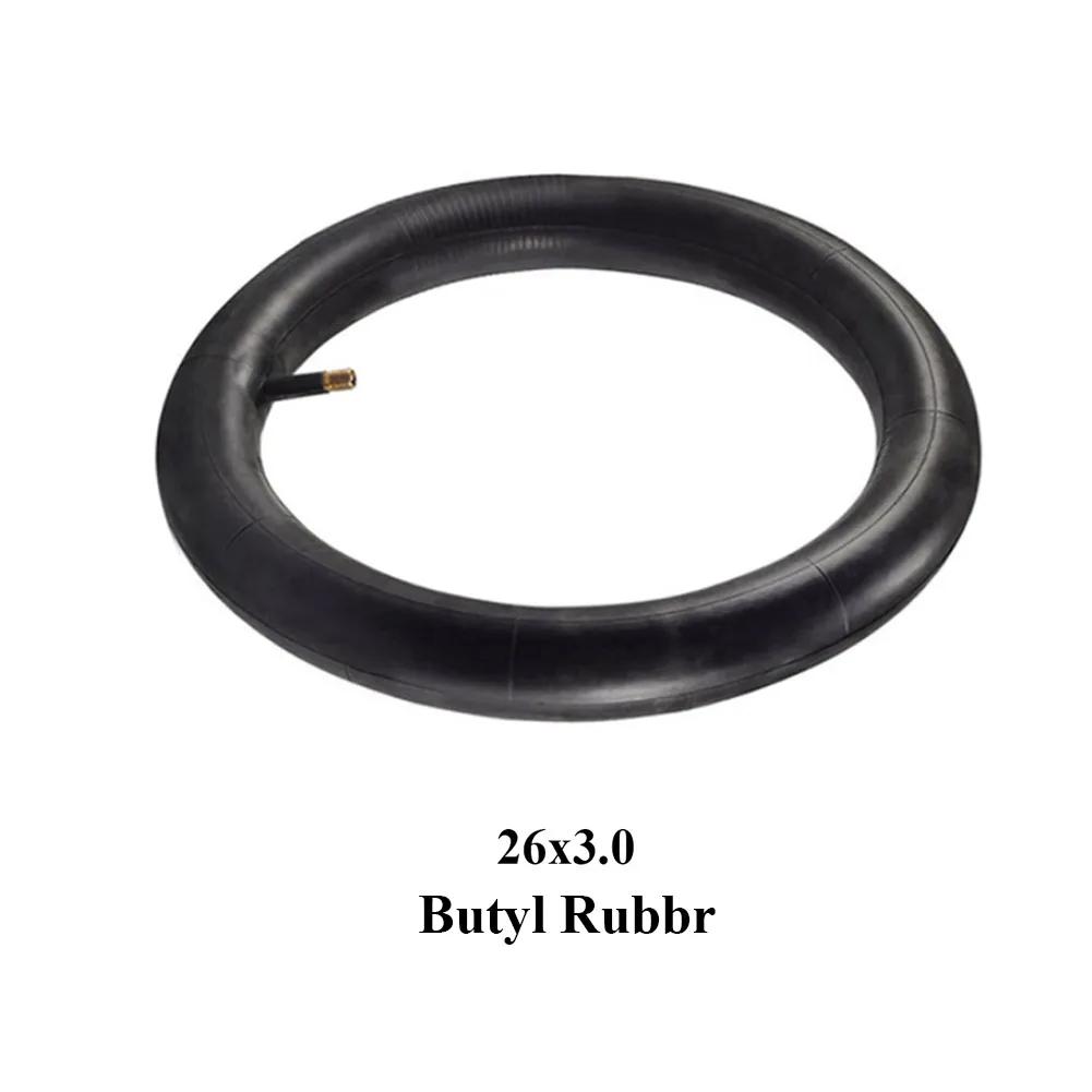 1pcs Bike Inner Tube 26inch 26x3.0 Wided Butyl Rubber Spare Tube For Snowmobiles Bicycles Replacement Inner Tube Cycling Parts