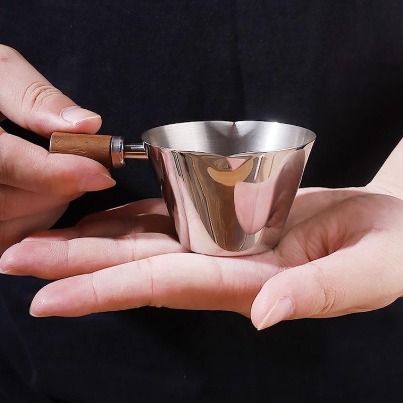 Koffiemeting Beker Roestvrij Staal Koffie Extractie Beker Espresso Beker Italiaanse Vloeistof Beker Koffie-Ounce Beker Melkkan Melk Beker 100M