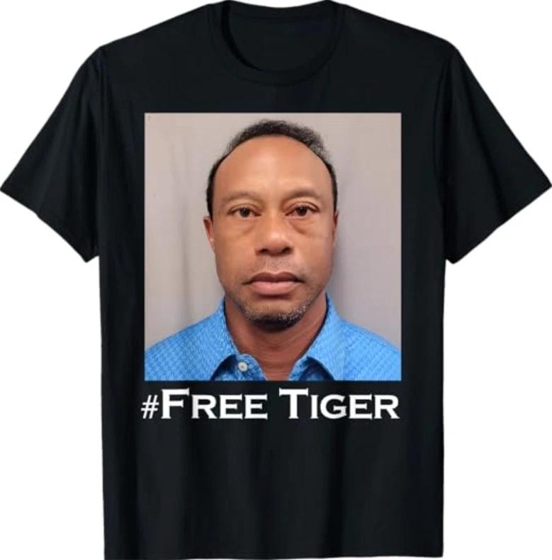 

Free Tiger Shirt Golf Goat Celebrity Sports Funny Meme T-Shirt 3XL
