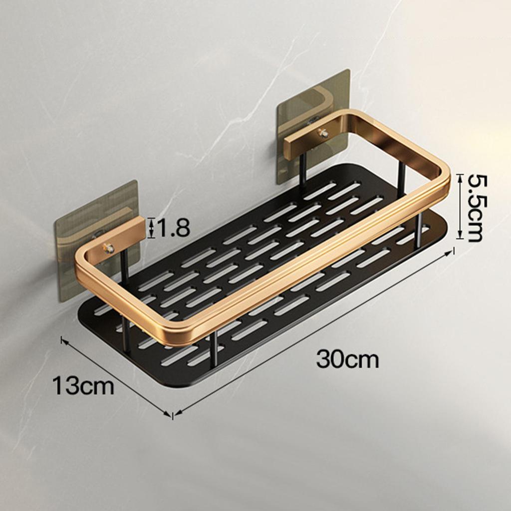 Shower Caddy aluminum Shampoo Holder Rustproof Storage Rack for Toilet Kitchen Restroom Bathroom