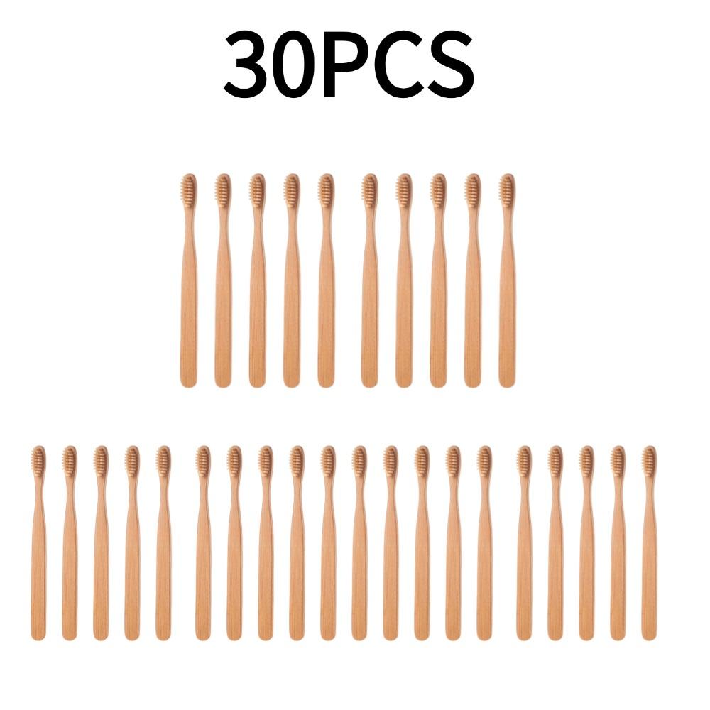 NEW 1/30/50PCS Disposable Bamboo Toothbrush for Home Travel Bamboo Charcoal Soft-Bristle Toothbrush Dental Oral Care For Family