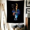 Johnny Hallyday Live Concert Poster Tapestry Fashion Print Background Cloth Background Wall Hanging Cloth Background Cloth Work Of Art