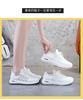 White Platform Sneakers for Women Tennis Shoes 2025 Breathable Mesh Sport Shoes Woman Cozy Lace Up Tennis Casual Flats Female