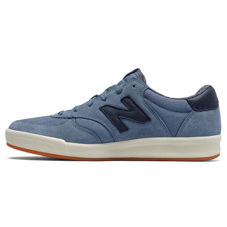 New Balance Nb 300 Ткань и Кожа Ретро Универсальные Низкие Скейт-Кроссовки Унисекс Сникер Серый Синий CRT300RA 36