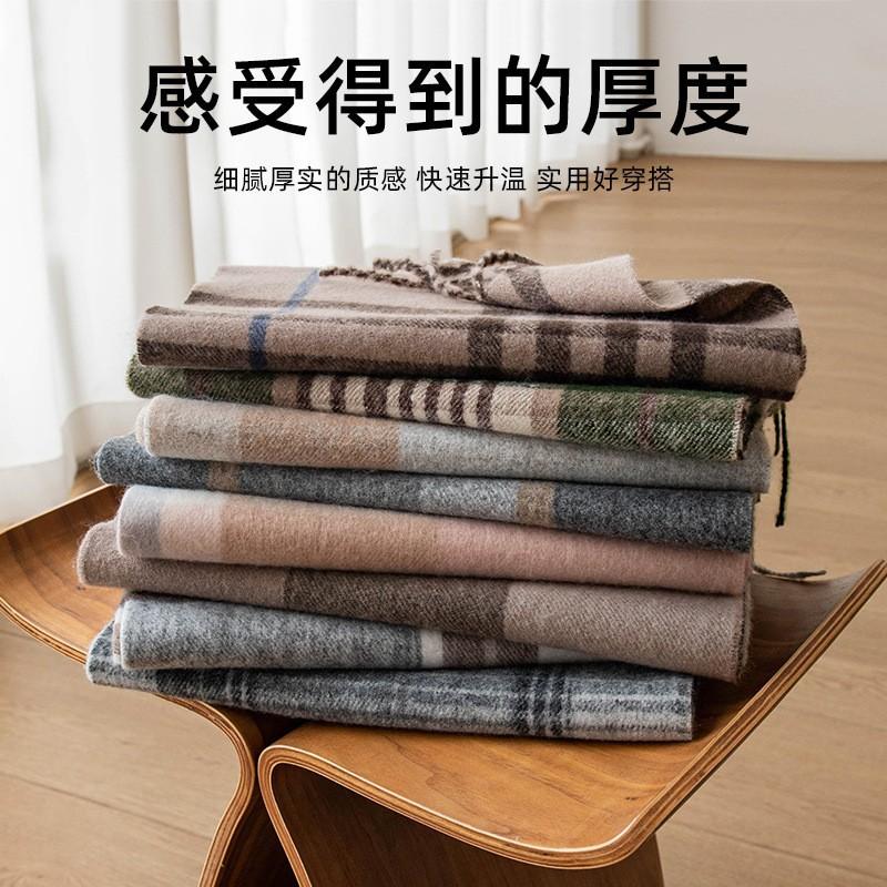 

Autumn and winter classic British imitation cashmere scarf winter plaid warm fringed scarf couple premium atmosphere scarf 30*190cm