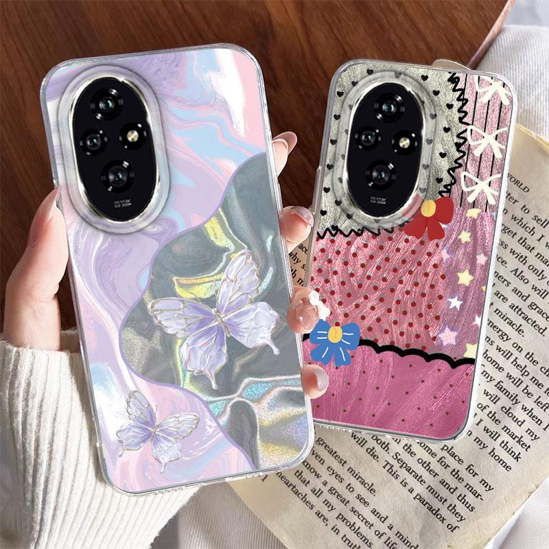For Honor 400 Lite 200 Pro 200 Lite 5G Phone Cover Cartoon Cat Leopard Print Patterns Fashion Soft TPU Bumper For Honor 400 Lite