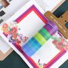 24pcs Rainbow Color Washi Tape Set 9mm 15mm Macaron Colors Adhesive Masking Tapes Stickers Decoration DIY Marker Label A6735