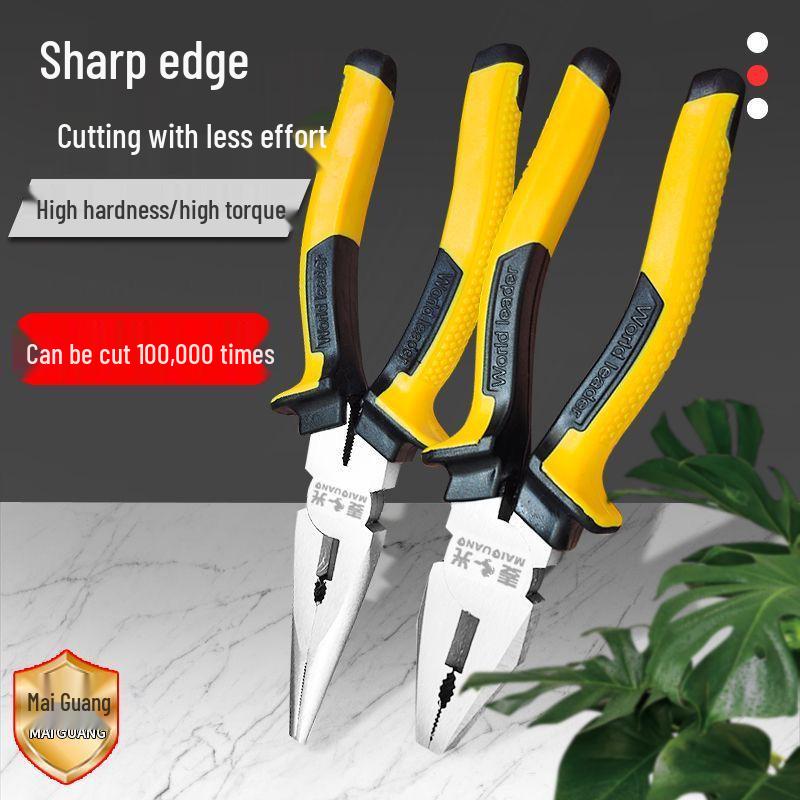 Tiger Pliers Three-Piece Set: Electrician's Needle-Nose, Wire, and General Pliers - Buy One Get All.