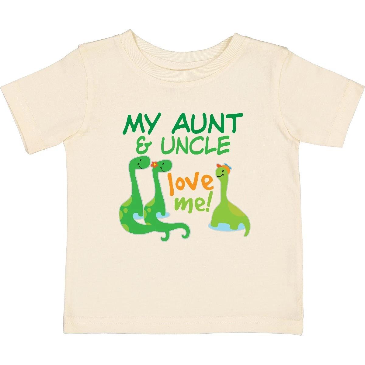 Inktastic My Aunt And Uncle Love Me Dinosaur Baby T-Shirt Boys Childs Infant 140