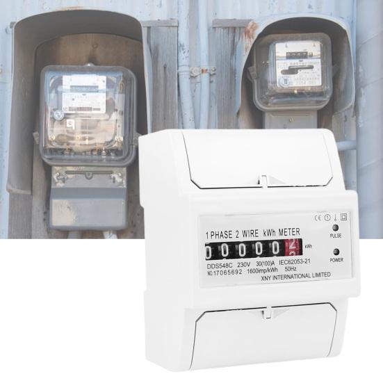 DDS548C 30-100A 230V Rail Type Electricity Meter Widely Used Counter Practical Electric Energy Meter Household