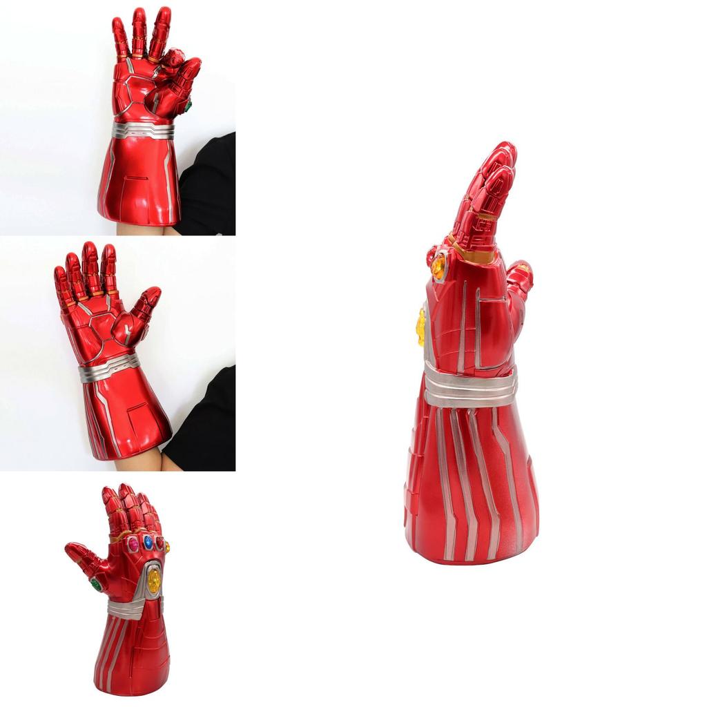 Realistic Iron Man Led Gloves With Bright Light Up Stones And Included Batteries